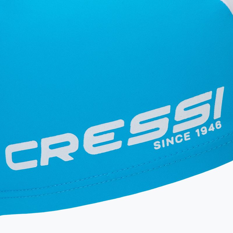 Cressi Tago žydra/balta vaikiška plaukimo kepuraitė 3