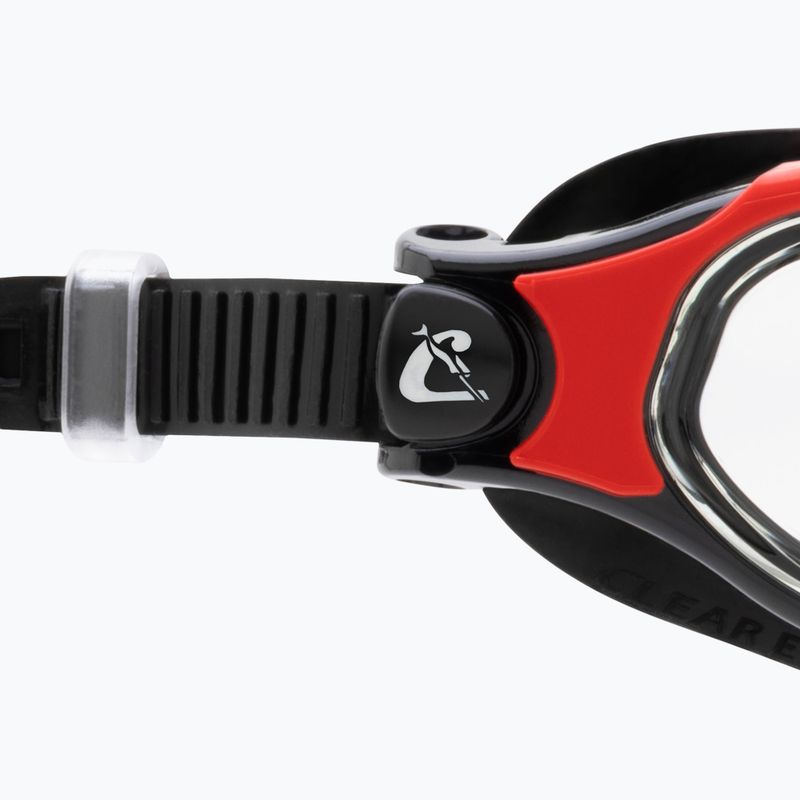 Plaukimo akiniai Cressi Clear Eyes black/red 3