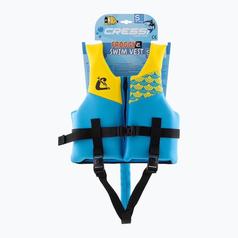 Vaikiška plaukimo liemenė Cressi Froggy azure/yellow 5