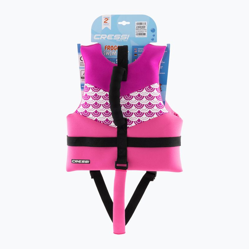 Vaikiška plaukimo liemenė Cressi Froggy pink/lilac 6