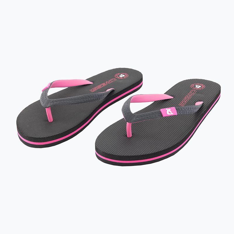 Moteriškos šlepetės per pirštą Cressi St Tropez black/fuchsia 8