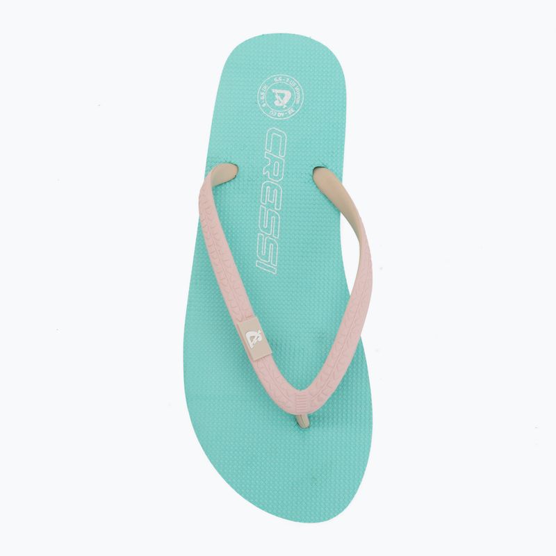 Moteriškos šlepetės per pirštą Cressi St Tropez aquamarine/pink 5