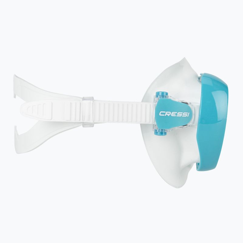 Moteriška nardymo kaukė Cressi Honey 420 UV white/aquamarine/blue/orange 3