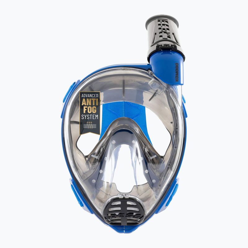 Pilno veido kaukė nardymui paviršiuje Cressi Komodo Full Face blue/black 4