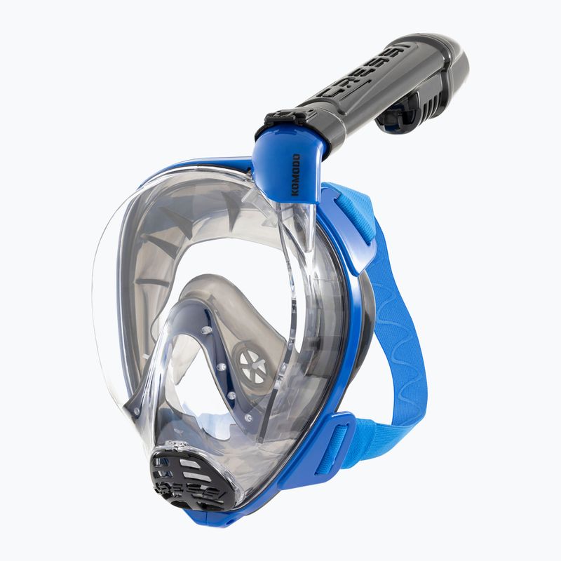 Pilno veido kaukė nardymui paviršiuje Cressi Komodo Full Face blue/black 5
