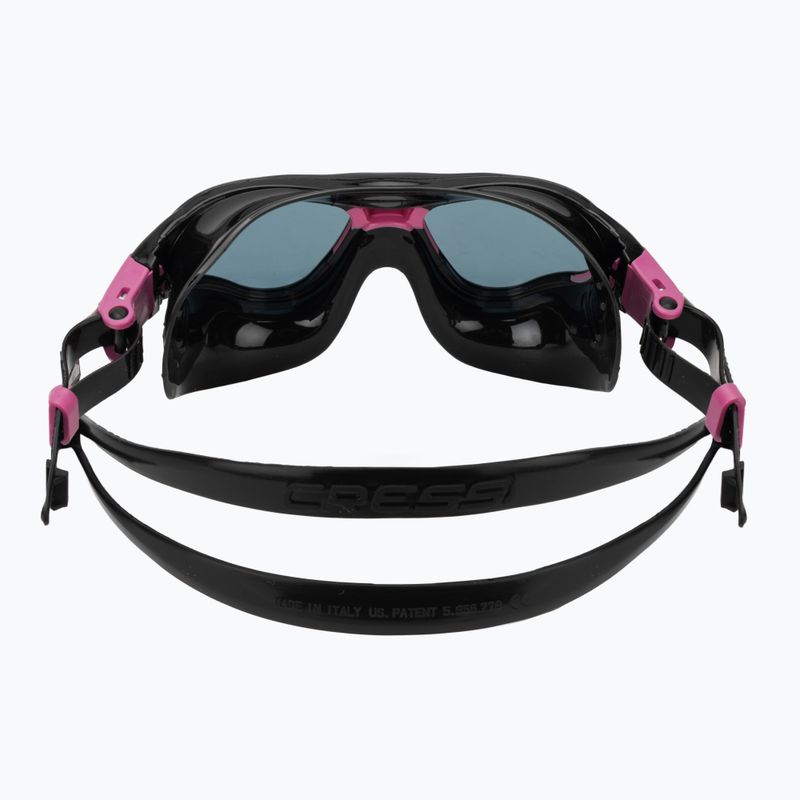 Plaukimo kaukė Cressi Cobra black/black/pink smoked 4