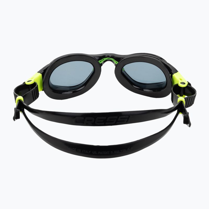 Plaukimo akiniai Cressi Flash black/lime smoked 4