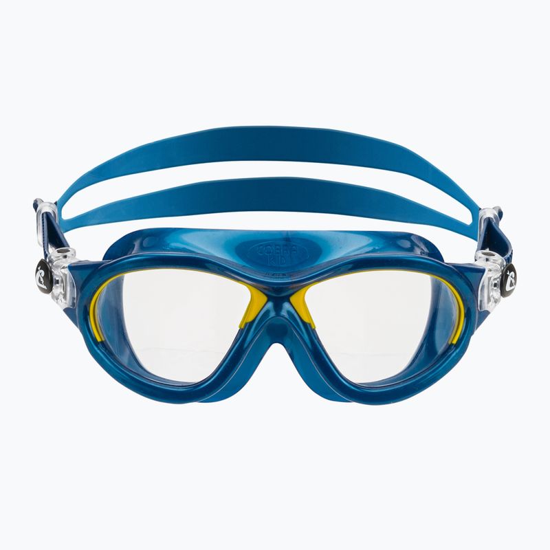 Vaikiška plaukimo kaukė Cressi Mini Cobra blue/yellow 2