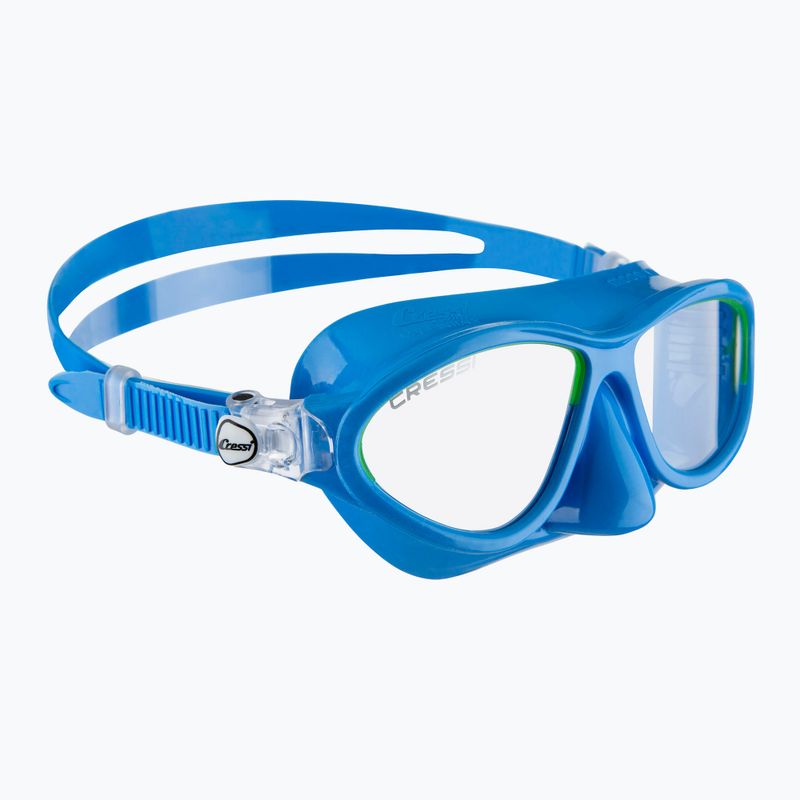 Vaikiška nardymo kaukė Cressi Moon light blue/lime