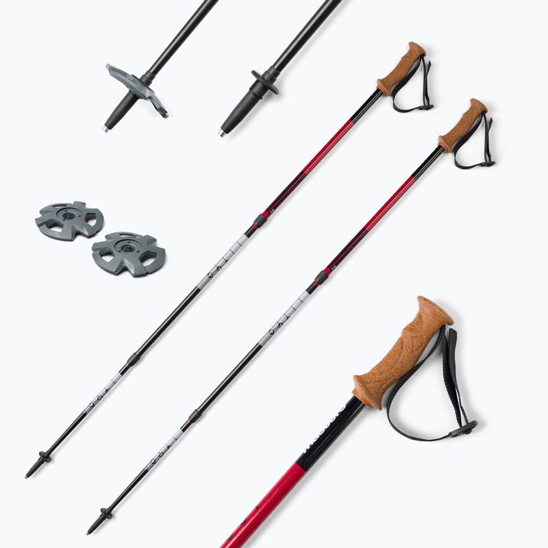 Masters Pole Scout Antishock Css trekingo lazdos raudonos 01S 4919 7