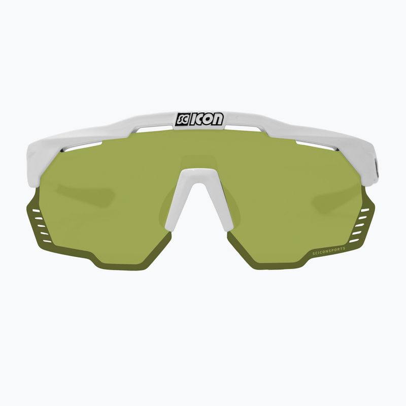 SCICON Aeroshade Kunken white gloss/scnpp green trail dviračių akiniai EY31150800 3