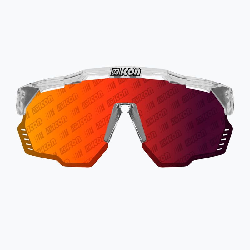 SCICON Aeroshade Kunken crystal gloss/scnpp monogram multimirror raudoni dviratininkų akiniai EY31130700 3