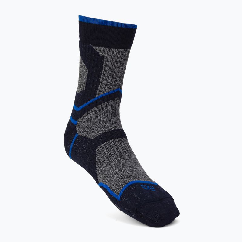 Mico Medium Weight Trek Crew Extra Dry tamsiai mėlynos trekingo kojinės CA03058