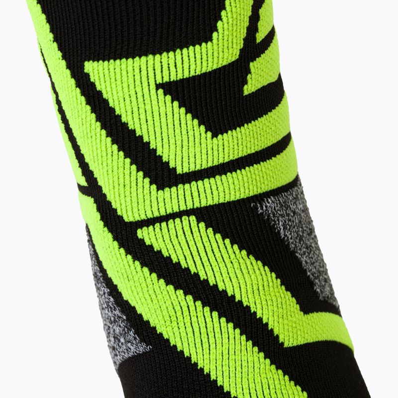 Mico vidutinio svorio X-Performance X-C slidinėjimo kojinės juodos/geltonos CA00146 3