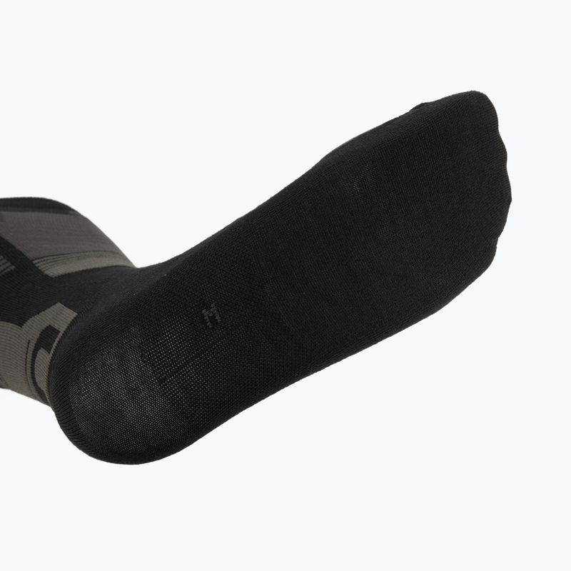 Slidinėjimo kojinės  Mico Light Weight Superthermo Natural Merino Ski black grey 4