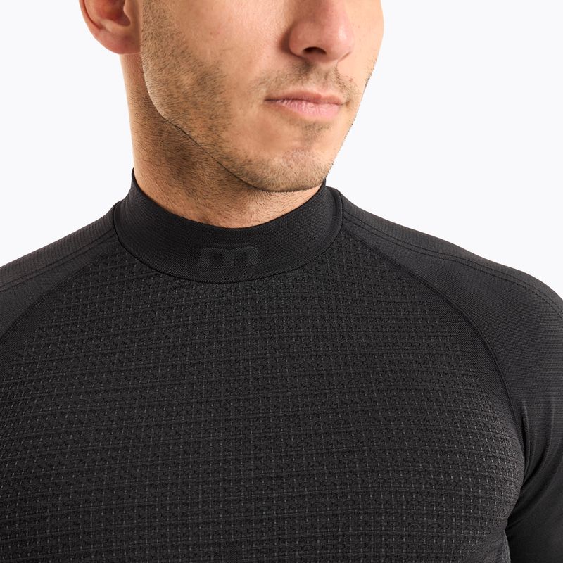Vyriški termoaktyvūs marškinėliai Mico Odor Zero Mock Neck nero 3