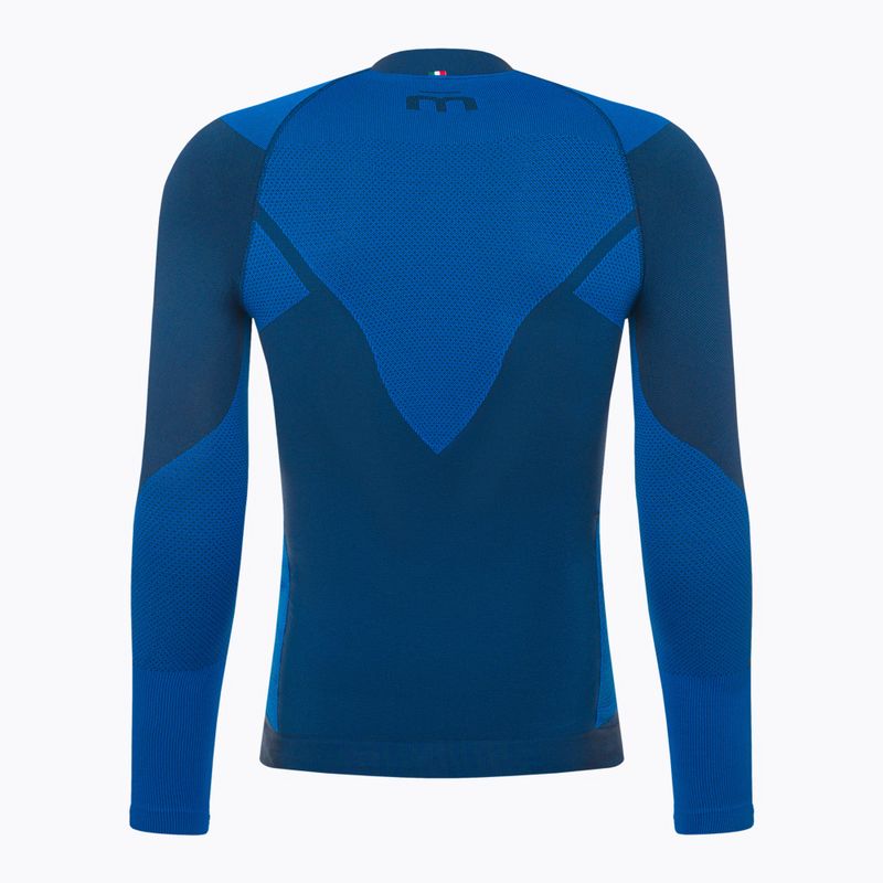 Vyriški termoaktyvūs marškinėliai Mico Warm Control Zip Neck piombo 2