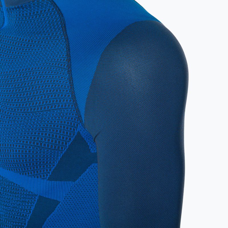 Vyriški termoaktyvūs marškinėliai Mico Warm Control Zip Neck piombo 3