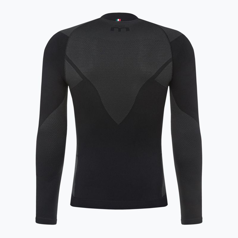 Vyriški Mico Warm Control Zip Neck termo marškinėliai juodi IN01852 7