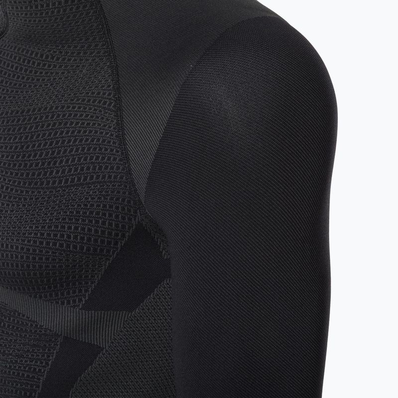 Vyriški Mico Warm Control Zip Neck termo marškinėliai juodi IN01852 8