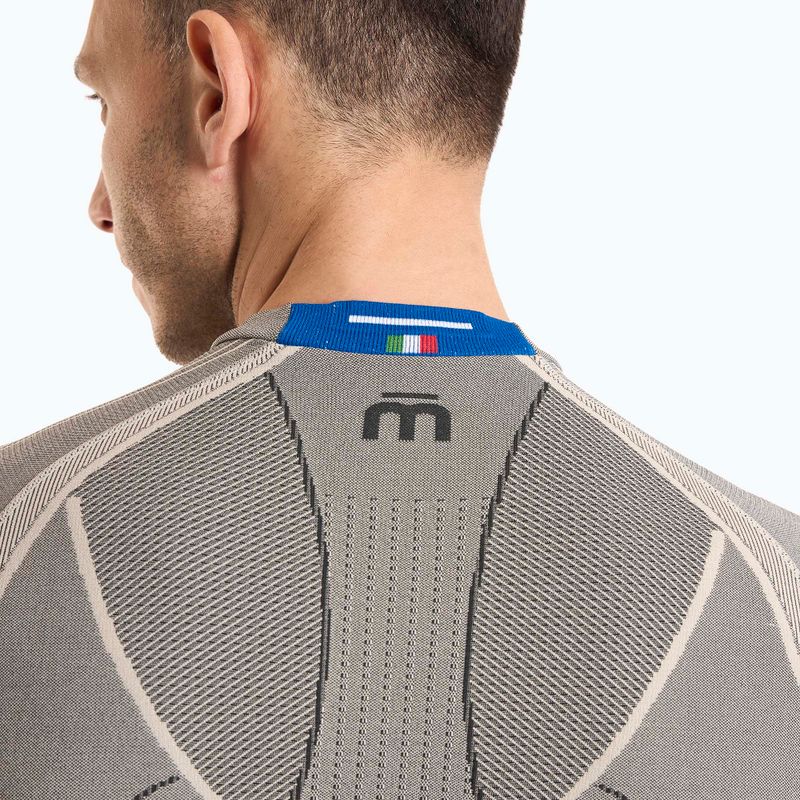 Vyriški termoaktyvūs marškinėliai Mico Odor Zero Round Neck grigio 3