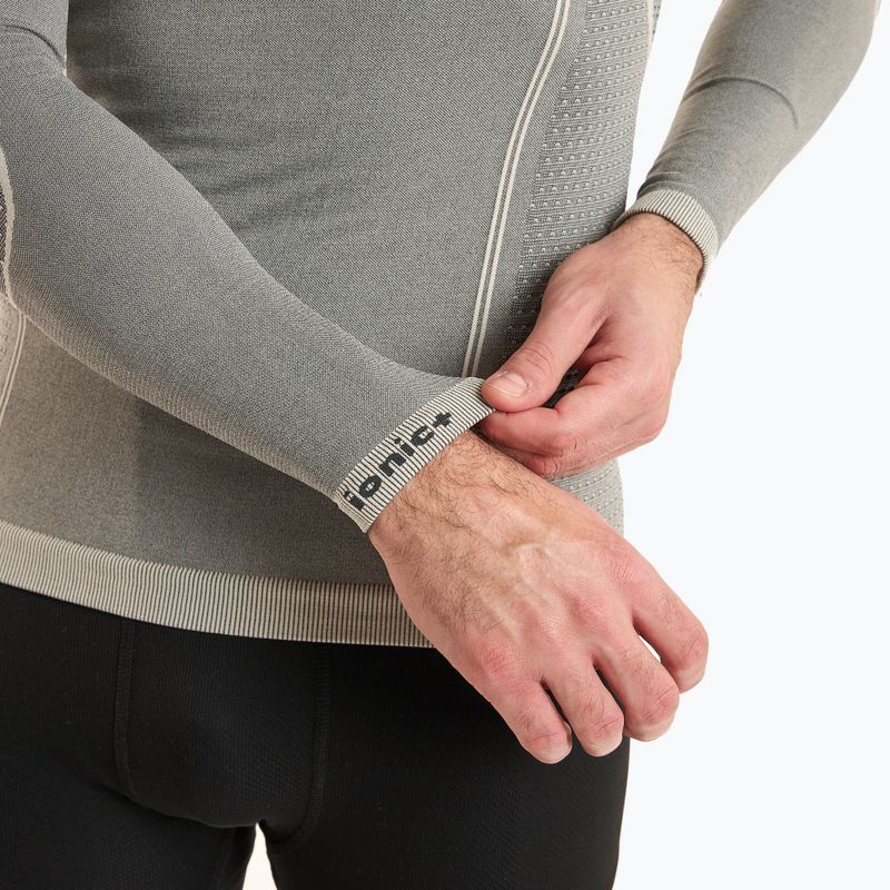 Vyriški termoaktyvūs marškinėliai Mico Odor Zero Round Neck grigio 5