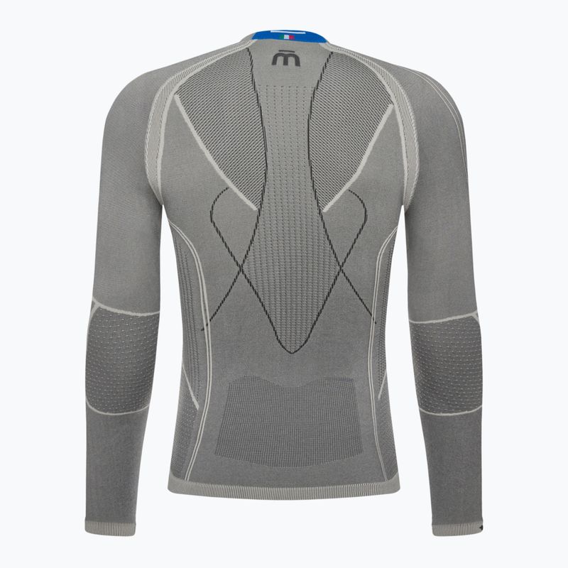 Vyriški termoaktyvūs marškinėliai Mico Odor Zero Round Neck grigio 7