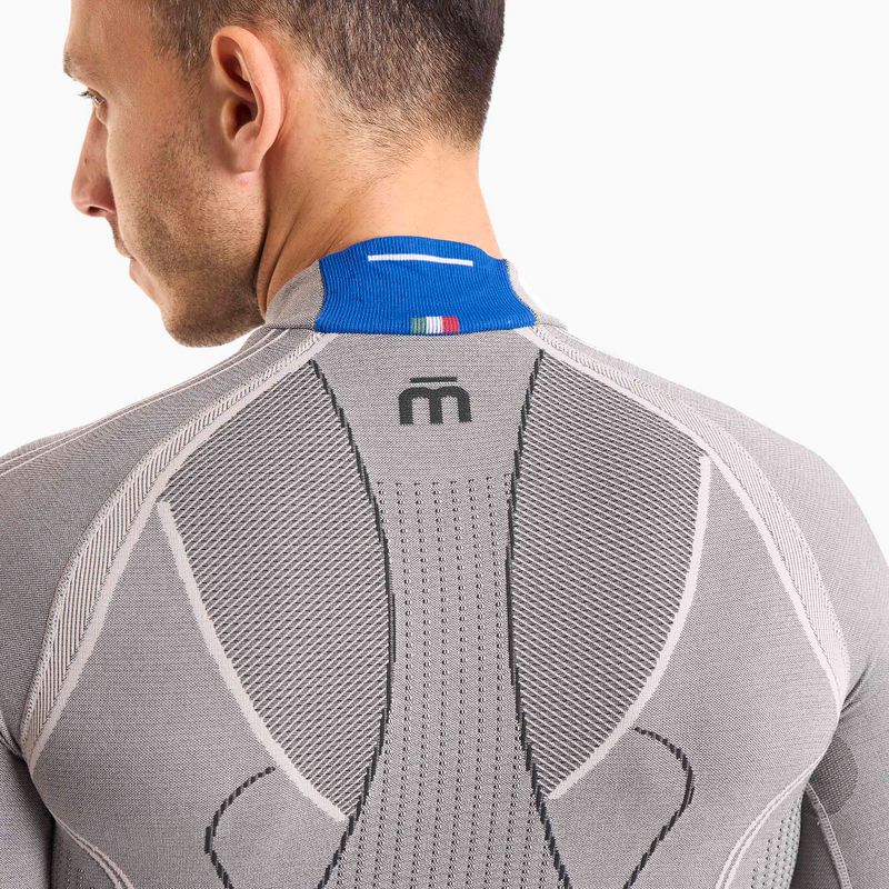 Vyriškas termoaktyvus džemperis Mico Odor Zero Mock Neck grigio 3