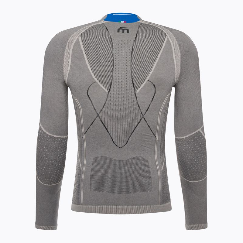 Vyriškas termoaktyvus džemperis Mico Odor Zero Mock Neck grigio 6
