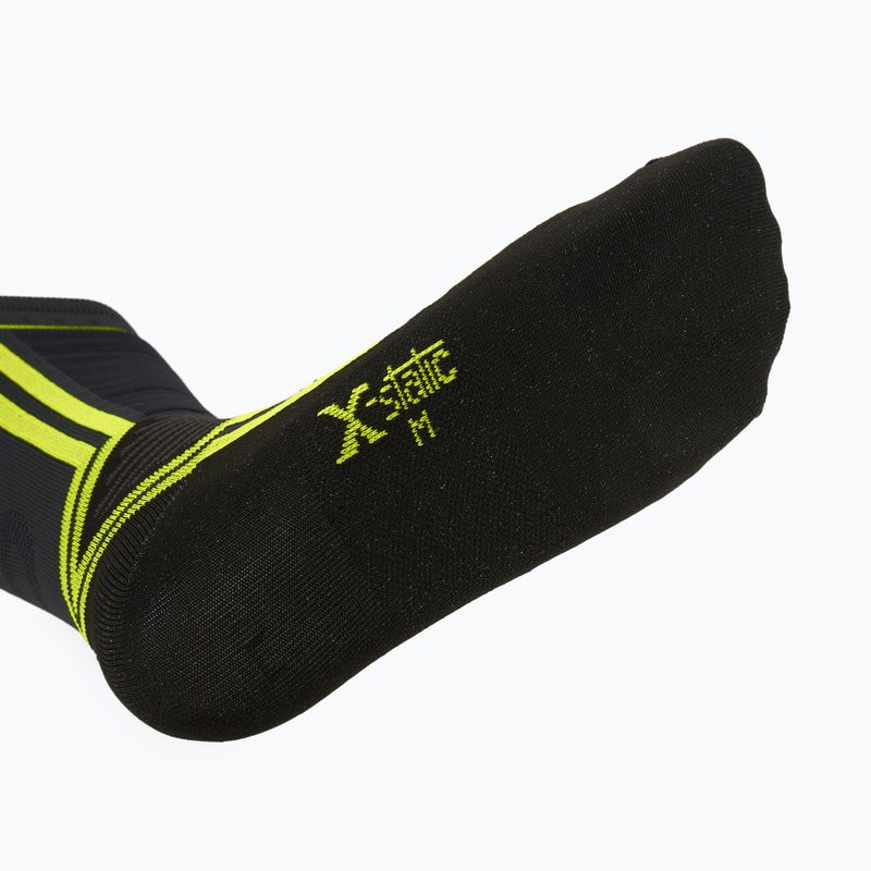 Slidinėjimo kojinės Mico Light Weight Odor Zero X-Static Ski anthracite/fluorescent yellow 4