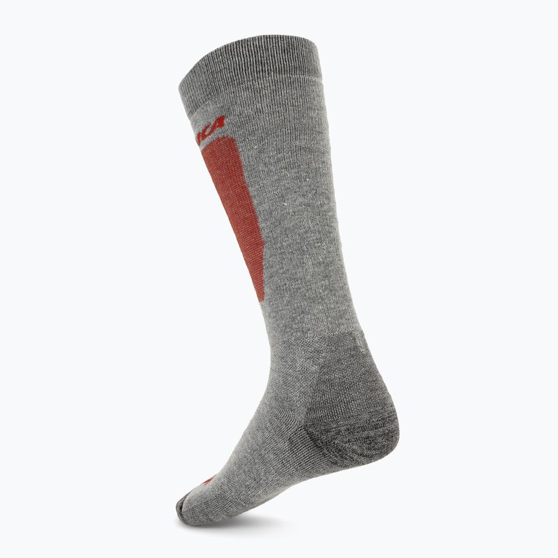 Slidinėjimo kojinės Nordica Uni 2.0 2 pary grey/ red+black/ red 4