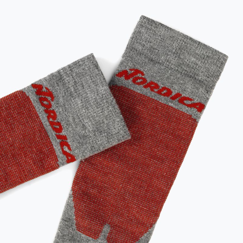 Slidinėjimo kojinės Nordica Uni 2.0 2 pary grey/ red+black/ red 6