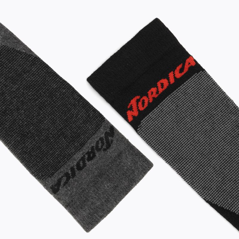 Nordica slidinėjimo kojinės Uni 2.0 2 poros pilka/antra/juoda/antra 5