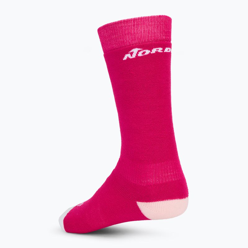 Vaikiškos slidinėjimo kojinės Nordica Multisports Winter 2 poros fuxia/ rose/ white 3