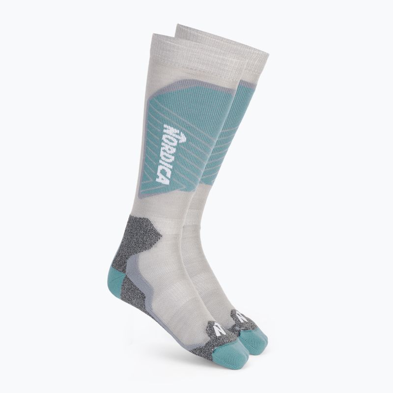 Vaikiškos slidinėjimo kojinės Nordica Tech Junior grey/lichen blue/cool grey