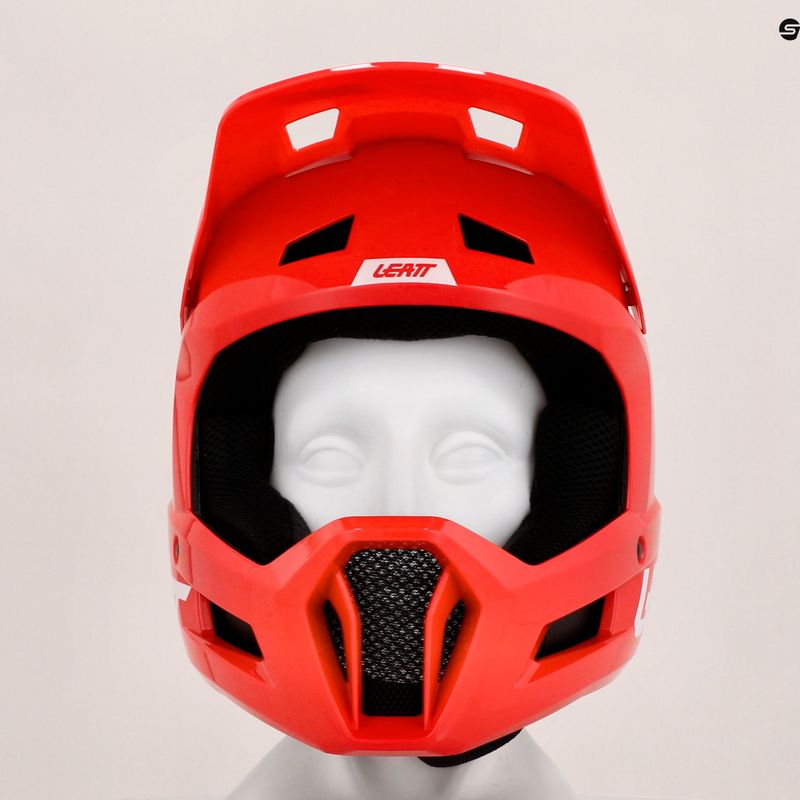 Leatt MTB Gravity 1.0 Jr vaikiškas dviratininko šalmas V23 raudonas 14
