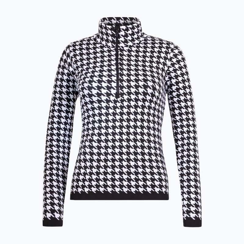 Moteriškas termoaktyvus džemperis Newland Isa Half Zip black/white
