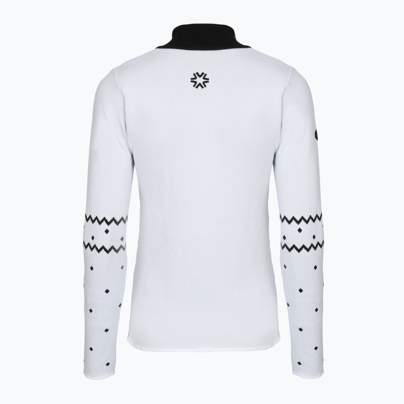 Moteriškas termoaktyvus džemperis Newland Groenlandia Half Zip white/black 2