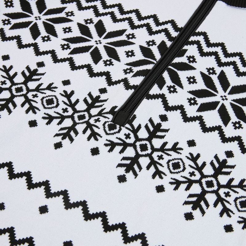 Moteriškas termoaktyvus džemperis Newland Groenlandia Half Zip white/black 3