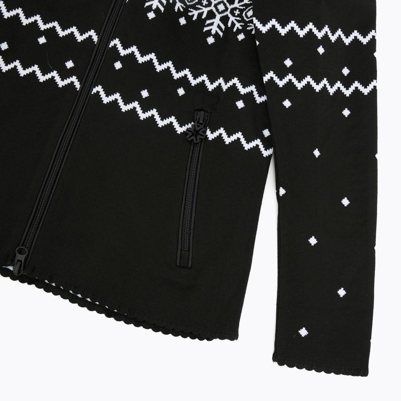 Moteriškas termoaktyvus džemperis Newland Guenda Full Zip black/white 4