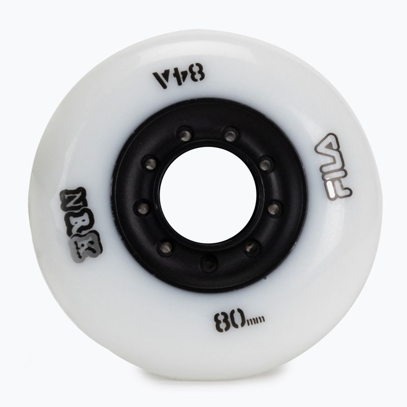 FILA Urban Wheels 80mm/84A riedučių ratukai 8 vnt., balti