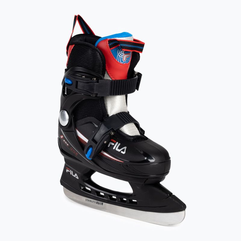 FILA J-One HR vaikiškos pačiūžos juoda/raudona/mėlyna