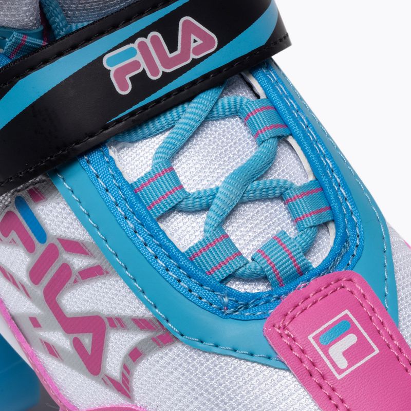 Vaikiškos ratukinės pačiūžos FILA Joy G white/pink/light blue 7