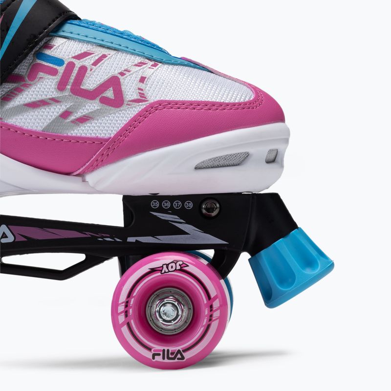 Vaikiškos ratukinės pačiūžos FILA Joy G white/pink/light blue 8