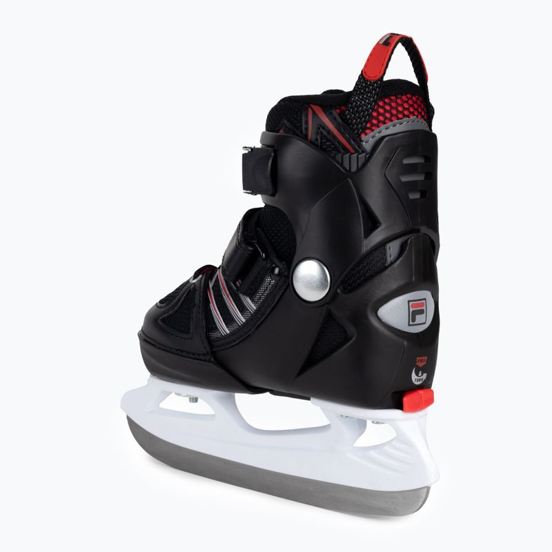 FILA X-One vaikiškos pačiūžos juoda/raudona 3