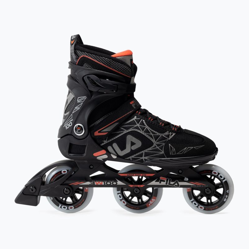 FILA Legacy Pro 100 black/red vyriški riedučiai 2