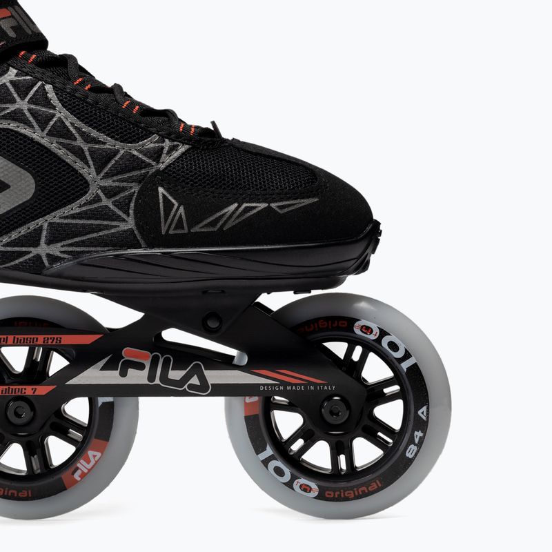 FILA Legacy Pro 100 black/red vyriški riedučiai 5