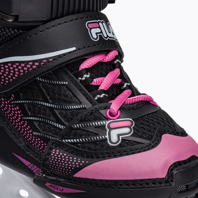 FILA X-One G black/pink vaikiškos pačiūžos 5