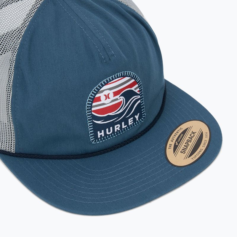 Vyriška kepuraitė su snapeliu Hurley Mavericks Trucker armory navy 3