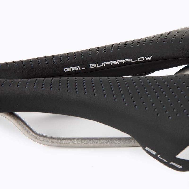 Selle Italia MAX SLR GEL SUPERFLOW L TI 316 dviračio balnelis juodas SIT-044H901IKC001 5